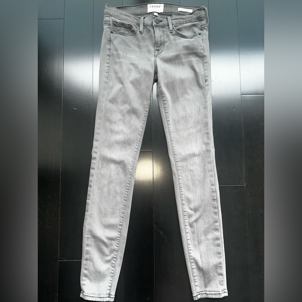 Frame Denim Gray Skinny Jeans